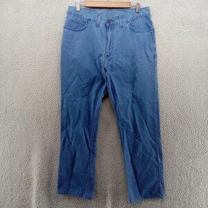 Cordings Pants Mens 34x30 Blue Twill‎ Chinos Regular Straight Leg London England